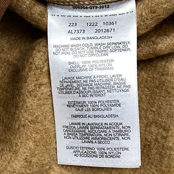 Columbia Women's Small Sweater Weather Fleece Tunic 1/4 Button Camel Brown - Picture 9 of 15